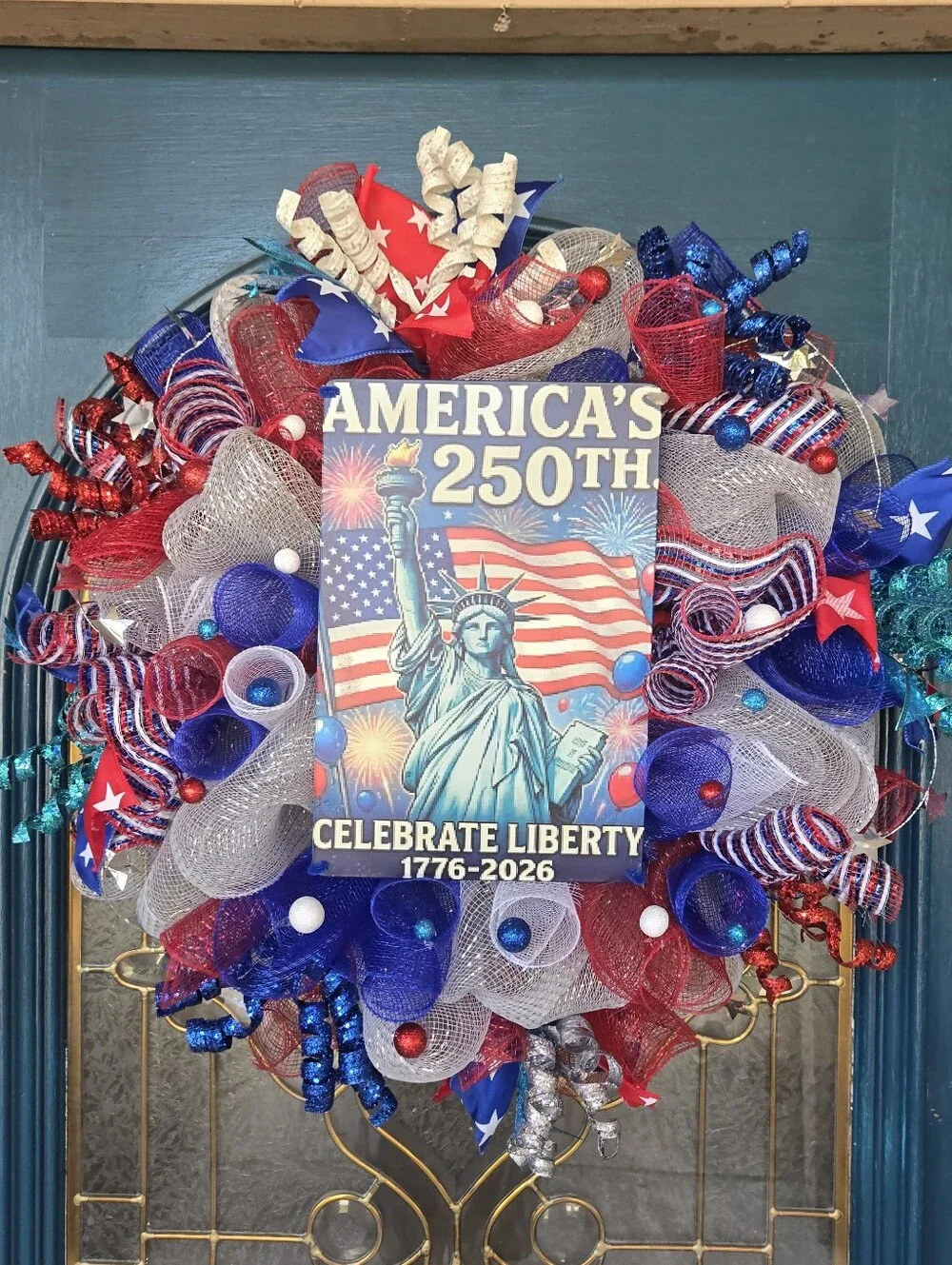 Celebrate Liberty 250th America Patriotic Wreath